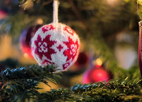 Pynt på juletræ